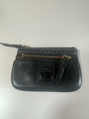 Dooney and  Bourke  Leather Zip coin or card Pouch Wallet - Women's Accessory